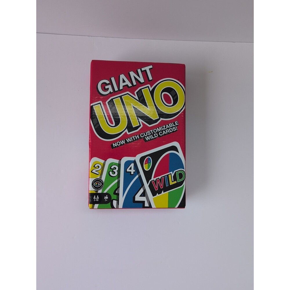 Giant Jumbo UNO Cards Game Mattel Oversized Playing Card Family Party Game